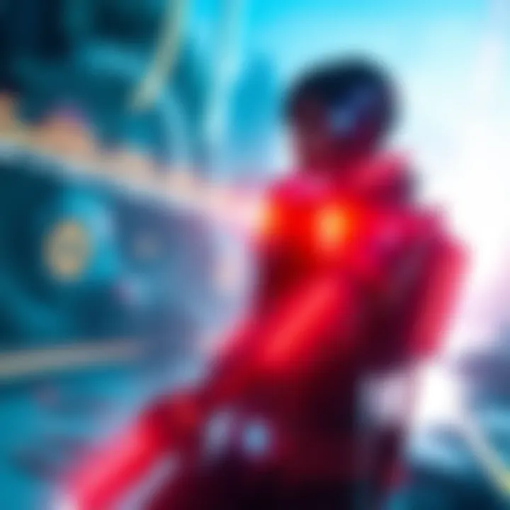 A vivid scene from Pragmata showing a futuristic character in a sci-fi environment, highlighting the game's graphics and path tracing capabilities.