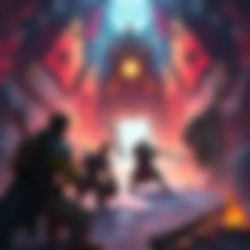 Praxic Blade and Strongholds Disabled A gaming scene showing players preparing strategies for a dungeon without Praxic Blade and strongholds, highlighting teamwork and tactics.