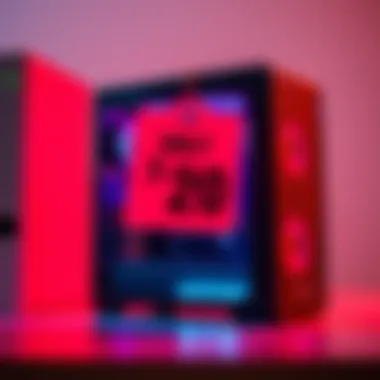 A prebuilt PC displayed with a price tag showing $20, highlighting consumer value in tech purchases