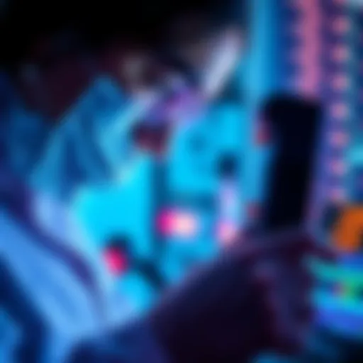 A close-up view of a scientist using a digital measuring tool, highlighting precision in measurements.