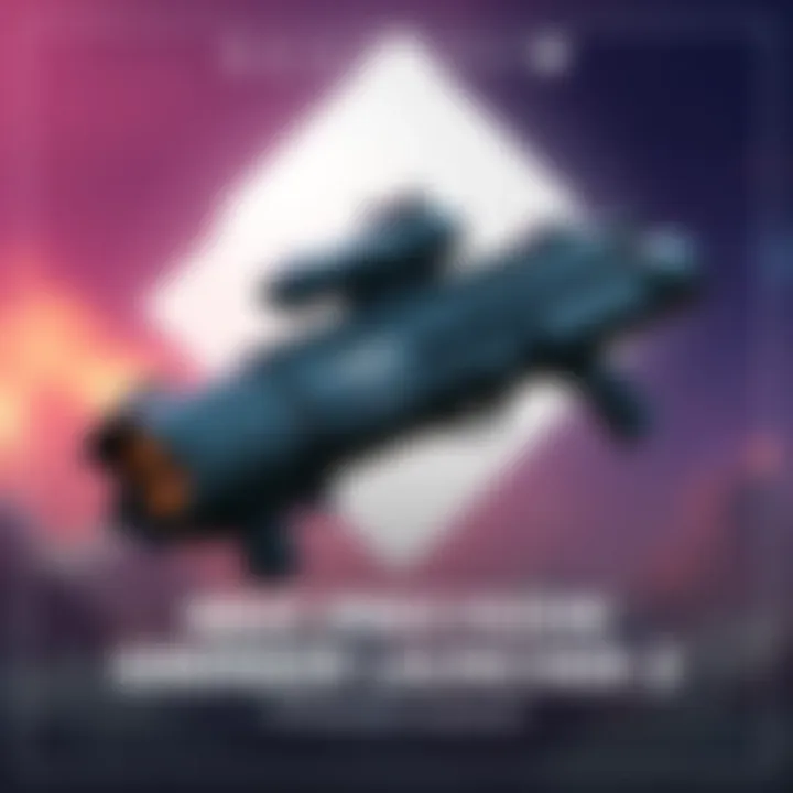 New Precision Grenade Launcher in Destiny 2 A precision grenade launcher from Destiny 2 with unique design, showcasing its features and details, set against a dynamic game background