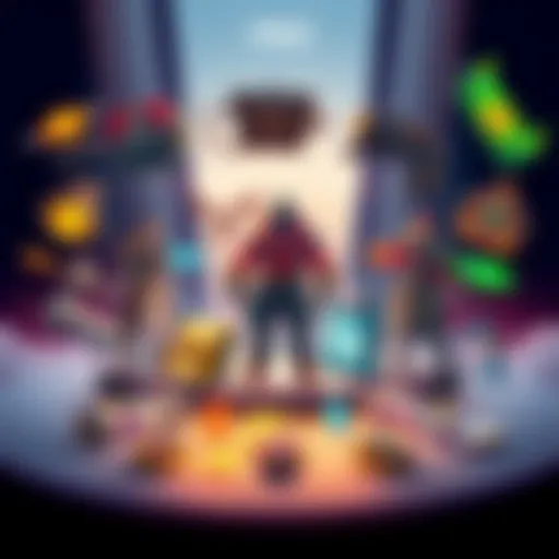 An illustration showing various items with different character roles in Pred, highlighting build diversity and item choices.