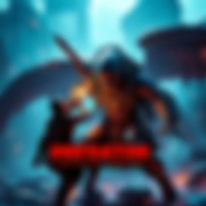 A character from Predator: Monster Hunter battling a fierce creature in an immersive environment.