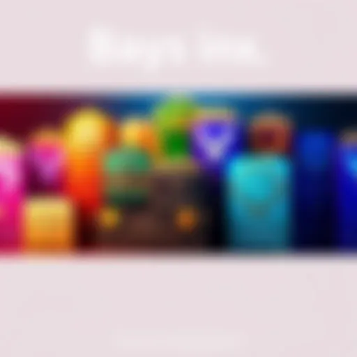 A collection of colorful premium ranking boxes displayed together, showcasing various designs and patterns, hinting at their rarity.