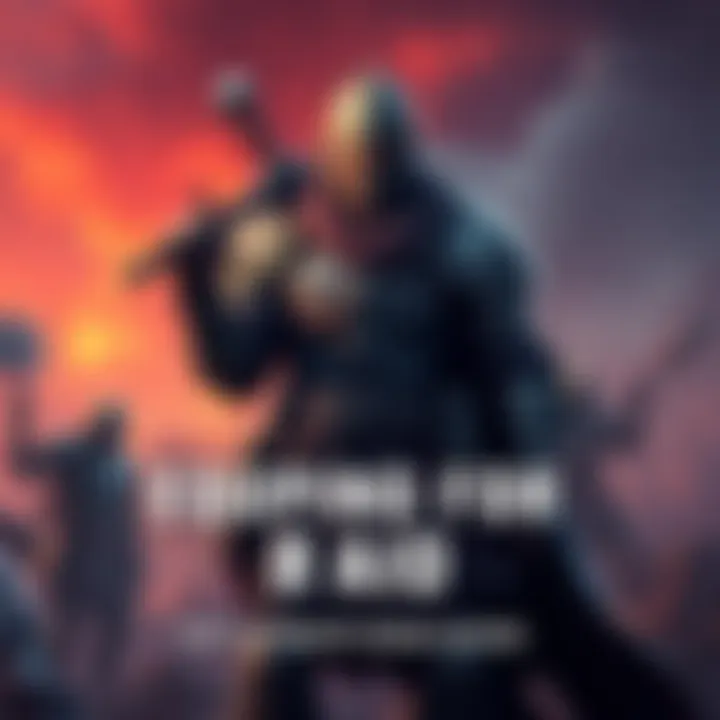 A warrior equipped with armor and weapons stands confidently in a strategic pose, ready for a raid adventure.