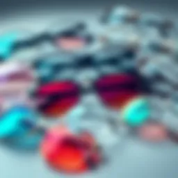 Prescription Lenses in Canada A selection of various prescription lenses and frames available in Canada, showcasing different styles and colors