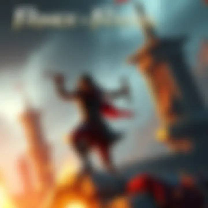 A screenshot of gameplay from Prince of Persia: The Lost Crown showcasing vibrant graphics and action sequences