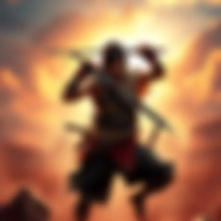 The legendary prince in a dynamic pose, ready for action in a vibrant environment, showcasing updated graphics and design.