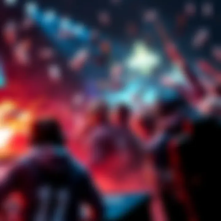 Pro Dota Tournament Action Players compete in a chaotic pro-level Dota tournament, showcasing intense gameplay and strategy shifts.