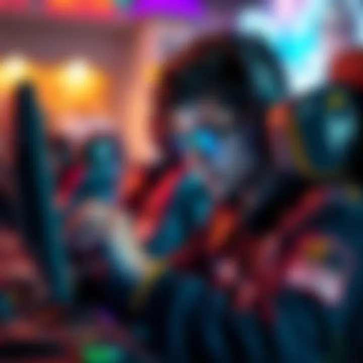 Pro gamer Hadi_ow in action during a competitive match, illustrating his smurfing technique to assist lower-ranked players.