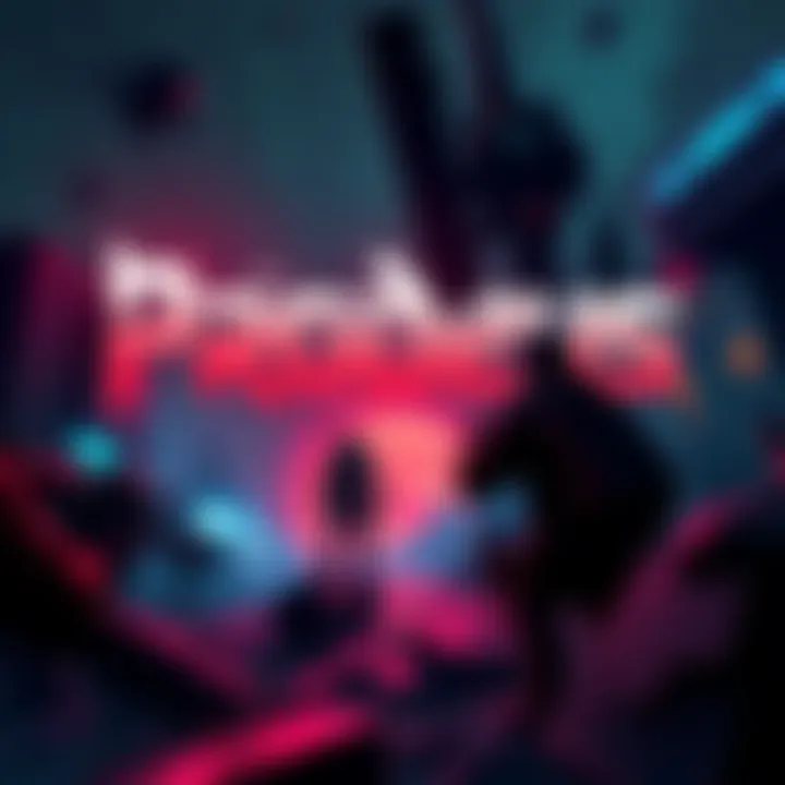 Prodeus Game Cover Art Cover art for Prodeus featuring a dark, action-packed scene with retro-style graphics and intense colors.