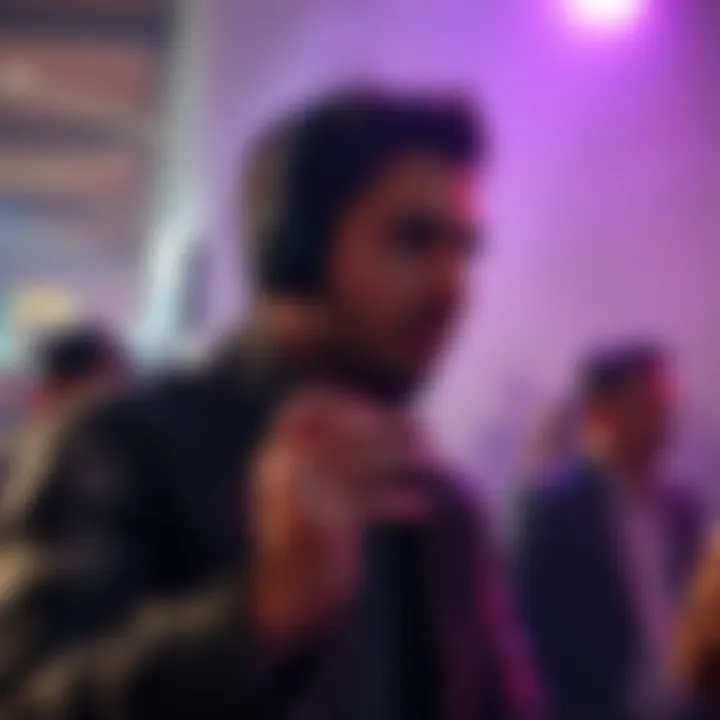 A person using strong language in a conversation, showcasing emotional expression and cultural significance.