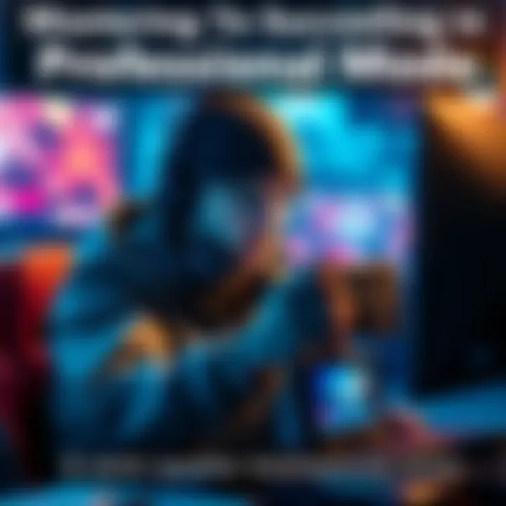 Mastering Professional Mode Gameplay A gamer immersed in action, showcasing skills and strategies in Professional Mode