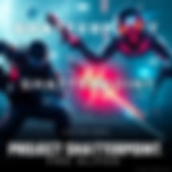 Action-packed scene from the Project Shatterpoint trailer showing dynamic gameplay with futuristic characters and environments