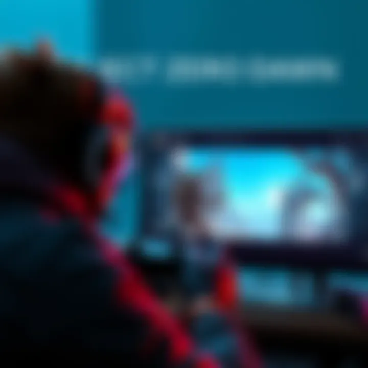 A gamer focused on a screen showcasing a character successfully navigating a challenge in Project Zero Dawn