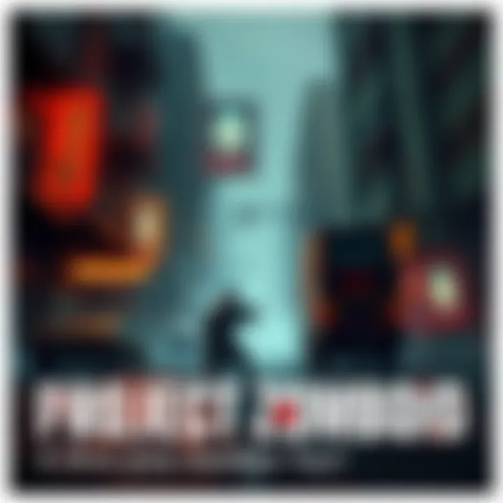Project Zomboid Gameplay A character in Project Zomboid fighting off zombies in a detailed urban environment.