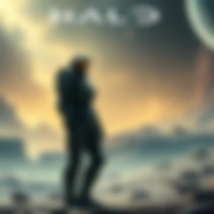 A Promethean warrior standing in a futuristic landscape, looking lost in space after the Created's defeat. The warrior is armored and ready for combat, with a hint of mystery about its purpose.