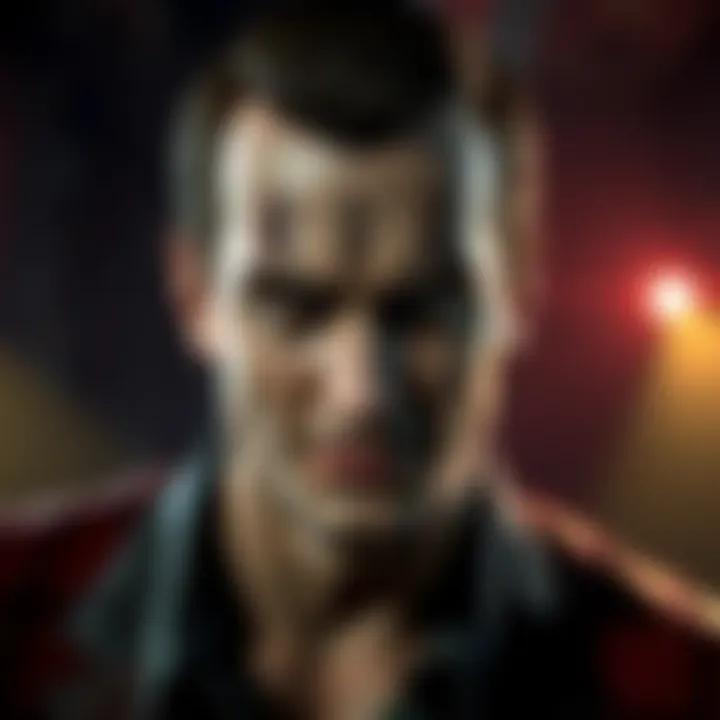 A promotional image featuring James from the game Silent Hill 2, showcasing his character design before the PS2 release.