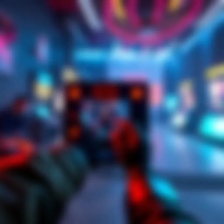 Prop mover feature in game A player rotates objects in a game using the new prop mover feature, showcasing enhanced interaction and creativity.