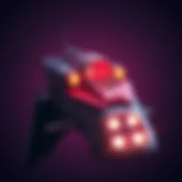 A visual representation of the Proteas 4th turret build featuring the Null Star option, with comparison images of alternative turret choices.