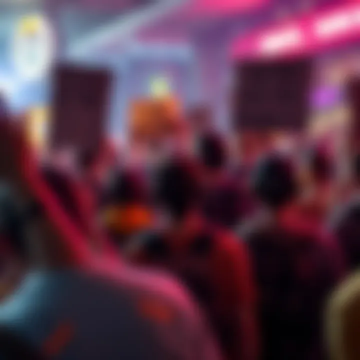 Dota community members gathering and holding signs expressing frustration about Overwatch penalties in gaming.