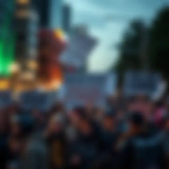 A crowd of protesters holding signs demanding police accountability and reform in the city.