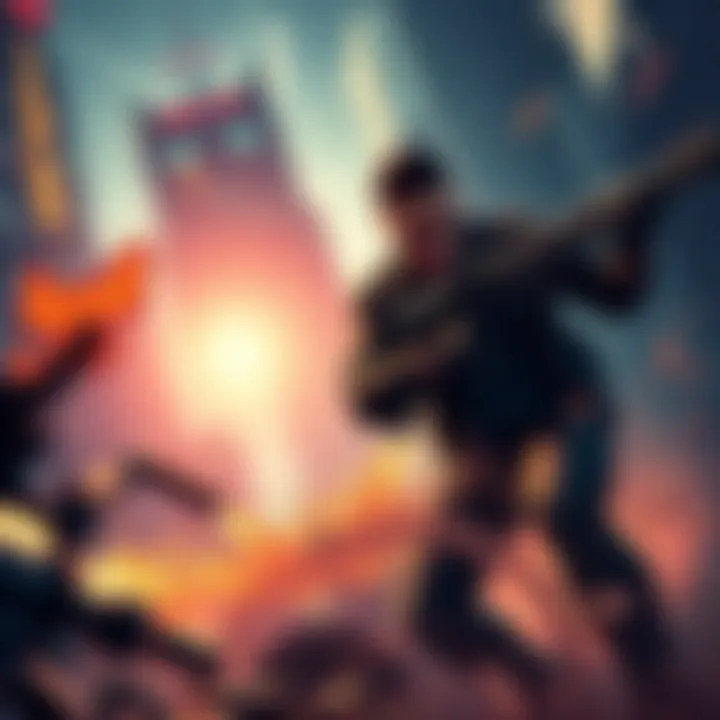 A thrilling still from Prototype showcasing dynamic gameplay action