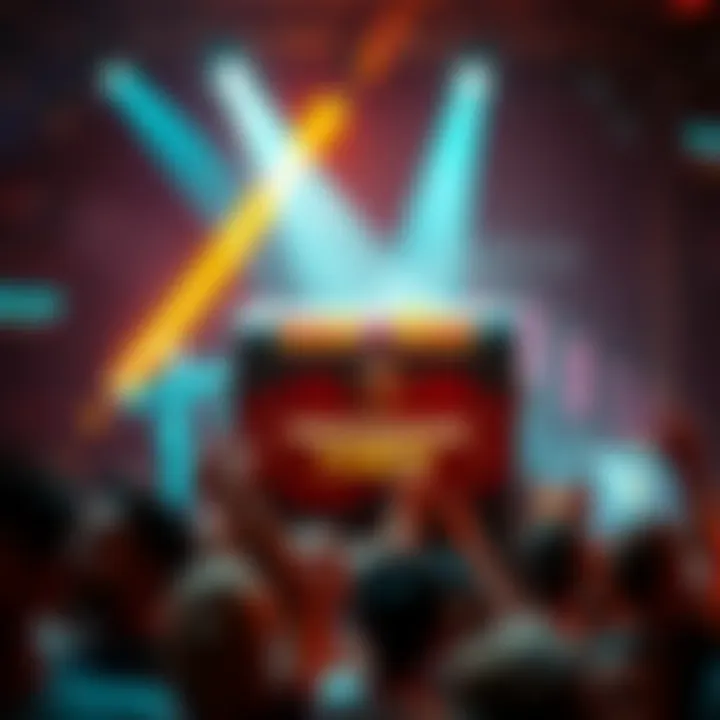 A colorful chest marked with the Provocator logo, surrounded by excited participants in a lively setting.