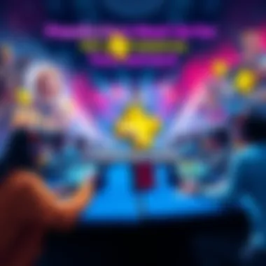 Graphic showing players making game predictions for PS Plus Essential Games in April 2026 with excitement and gaming theme