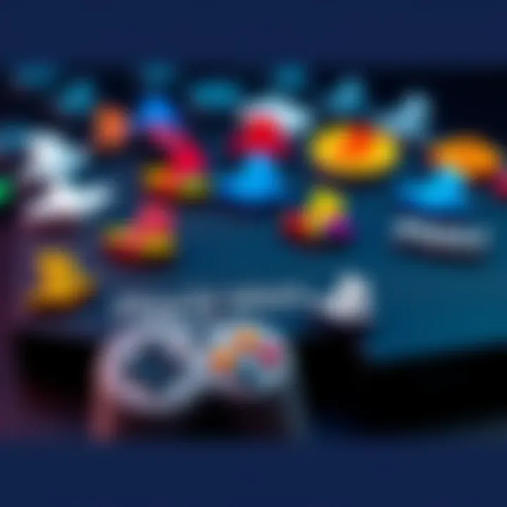 PS1 Emulator Alternatives A collection of various PS1 emulator logos on a gaming console background