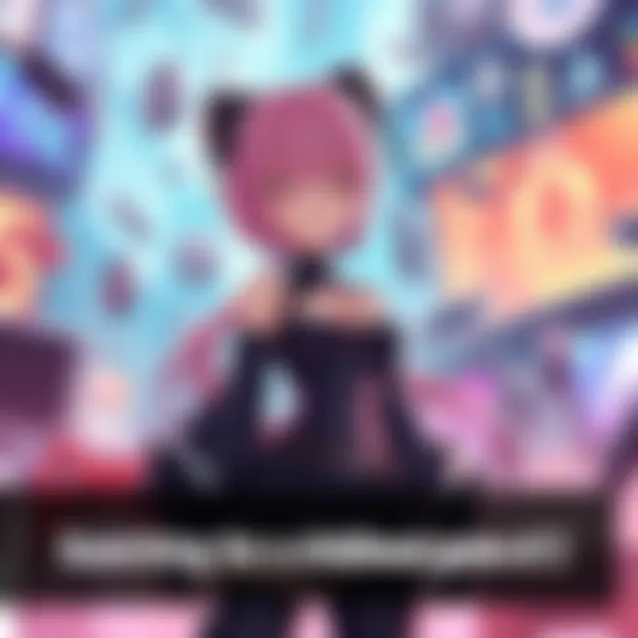 PlayStation 2 Game Character An anime-style character with pink hair and black clothes stands in an action pose, surrounded by gaming elements.