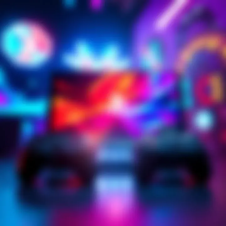 A PS2 Recomps console with vibrant graphics and modern design elements, showcasing its new features.