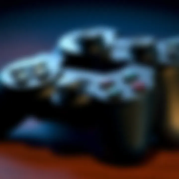 A close-up of an original PS3 controller alongside a generic one, highlighting differences for gaming enthusiasts.