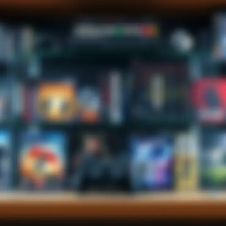 A collection of iconic PlayStation 3 games displayed on a shelf, showcasing game covers including action and adventure titles.