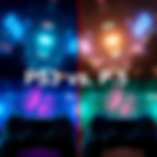 Side-by-side screenshots of gameplay from PS3 and PS5 showing the difference in graphics quality