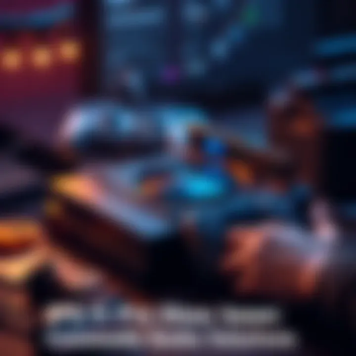 A PS4 Pro console with its case opened and tools nearby, showing internal components, while a person examines it for disc-loading issues.