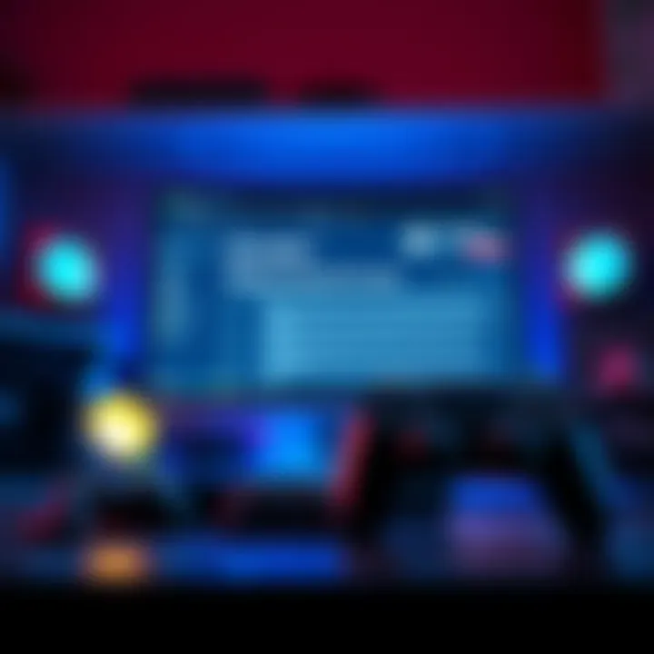 PS4 Tech Support Thread A gaming setup with a PS4 console, controller, and a computer screen displaying a tech support forum for PS4 questions.