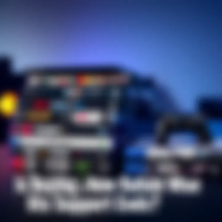 A PlayStation 4 console with a stack of game cases beside it, showcasing popular titles, highlighting a deal for $50.