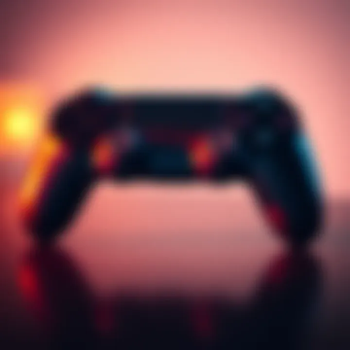 PS4 Controller Comparison A genuine and a fake PS4 controller side by side on a table for comparison.