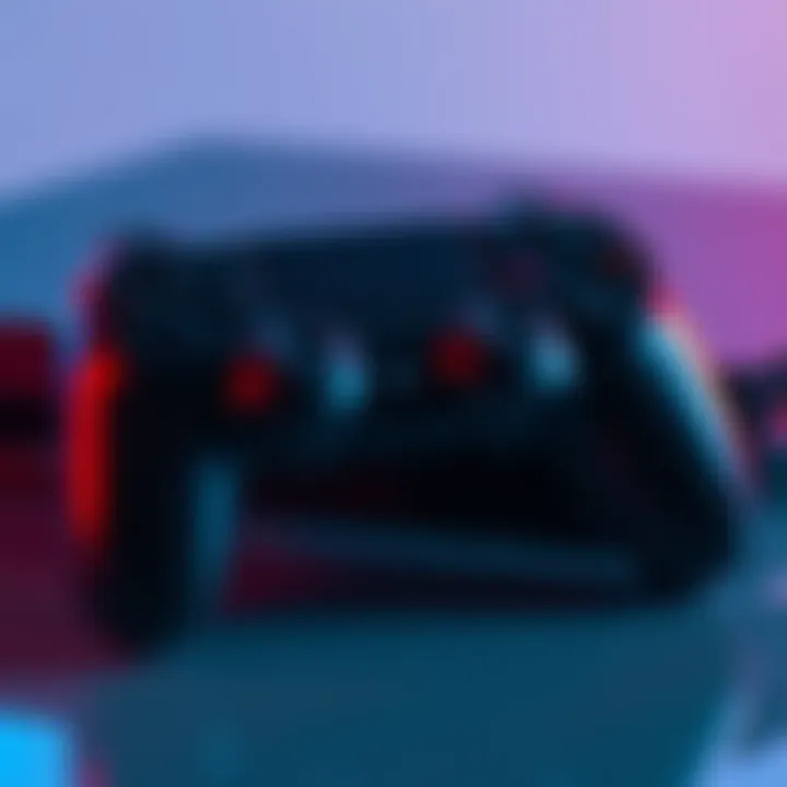 A PS4 controller next to the console, showing connection issues with warning lights