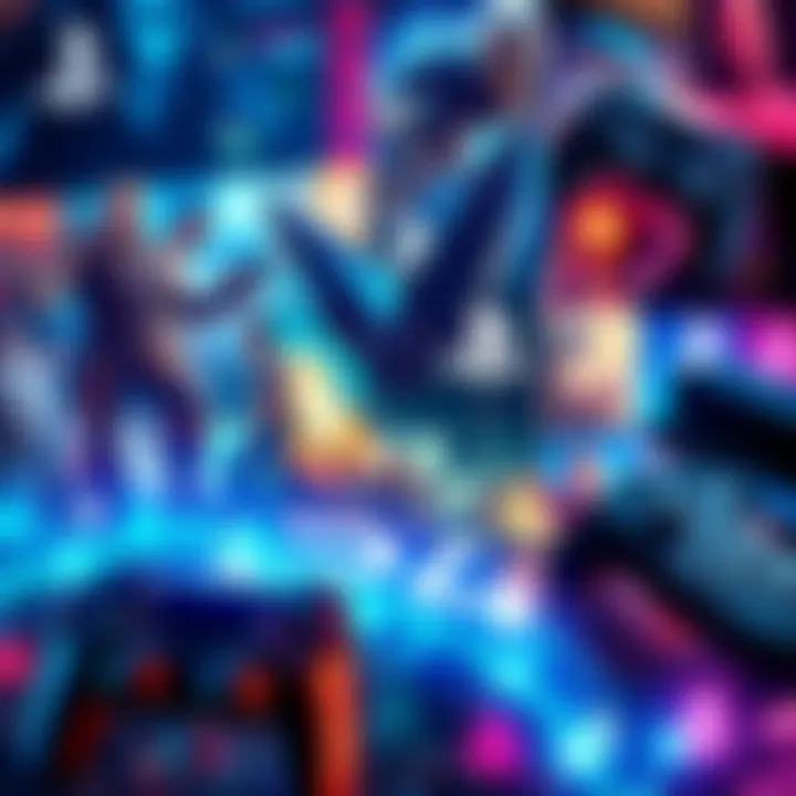 A collage of PS4 games with a retro theme and digital graphics, representing the end of PS4 support and future gaming trends.