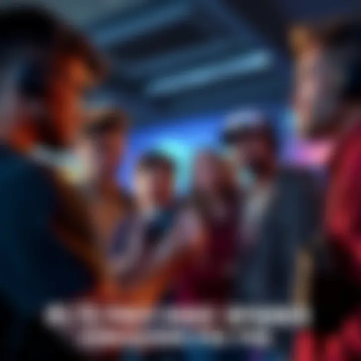 Group of gamers discussing the recent PS5 price hike and its impact on future console pricing, with one person holding a PS5 controller