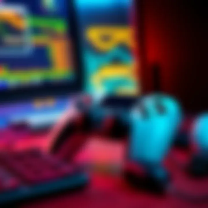 A PS5 controller connected to a PC, showing adaptability of gaming accessories.