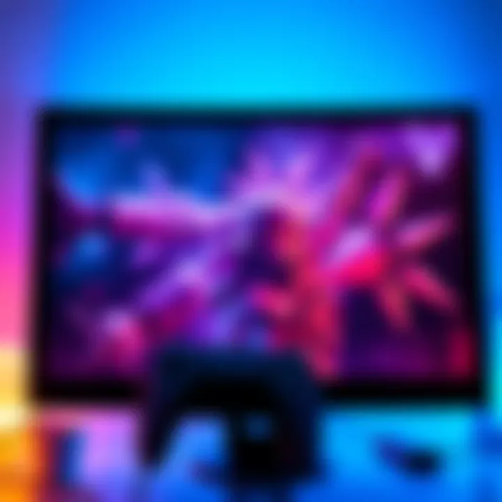 PS5 Display Issue on Monitor A close-up of a PS5 connected to a monitor showing poor graphics quality