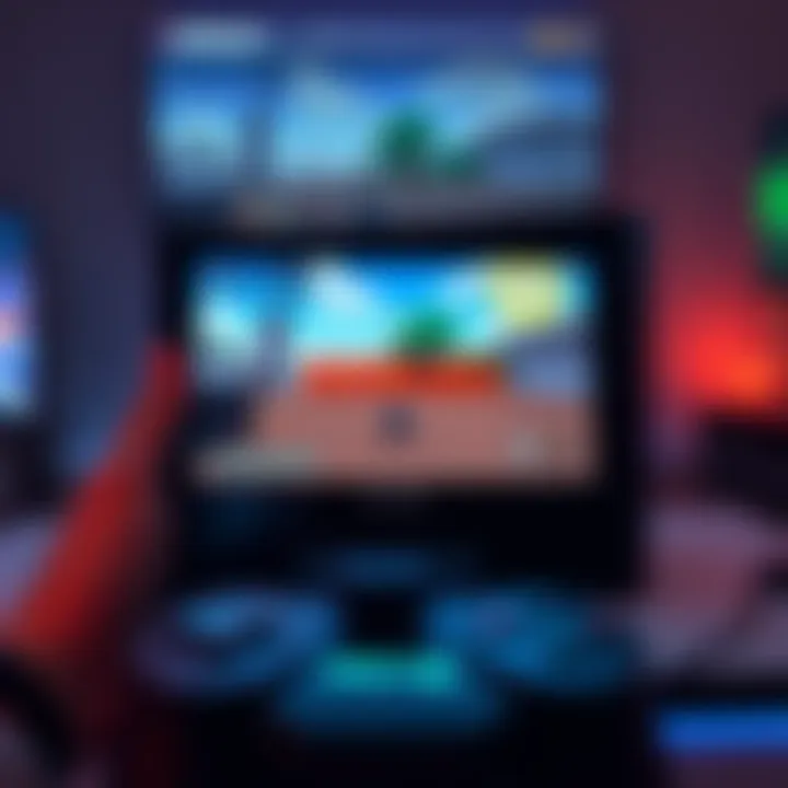 PS5 Gameplay on Roblox A player experiencing frame drops while playing Roblox on a PS5, showing the game screen with lagging graphics.