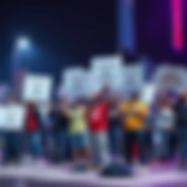 Group of PS5 owners holding signs against Sony's decision to remove physical discs