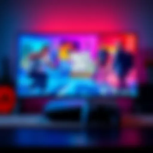 A PS5 Pro connected to a Sony Bravia television, showcasing a vibrant gaming scene with GTA 6 preorder confirmation on screen.