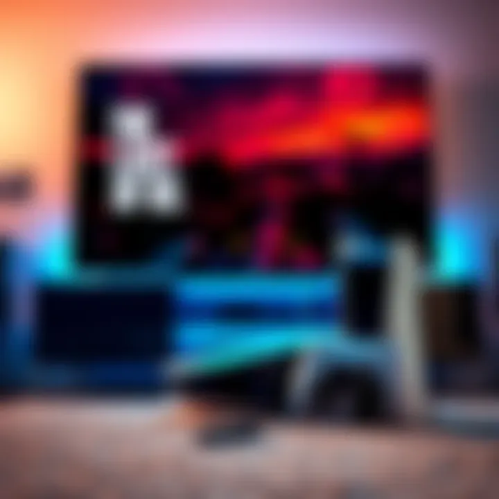 A PS5 Pro console next to a 75-inch Sony 4K TV showing gameplay of The Last of Us.