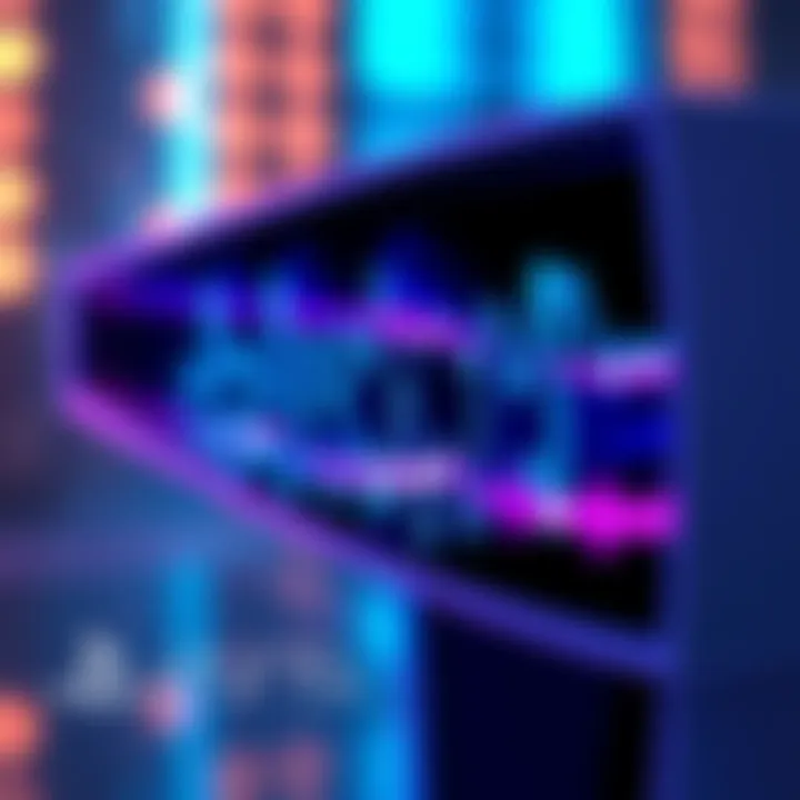 PS5 Pro ticking noise Close-up view of a PS5 Pro console showing sound waves indicating a ticking noise issue