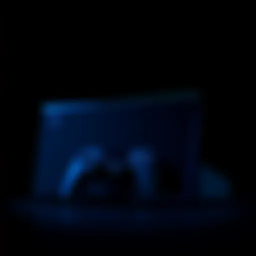 PlayStation 5 console showing power indicator in Rest Mode with a dark background